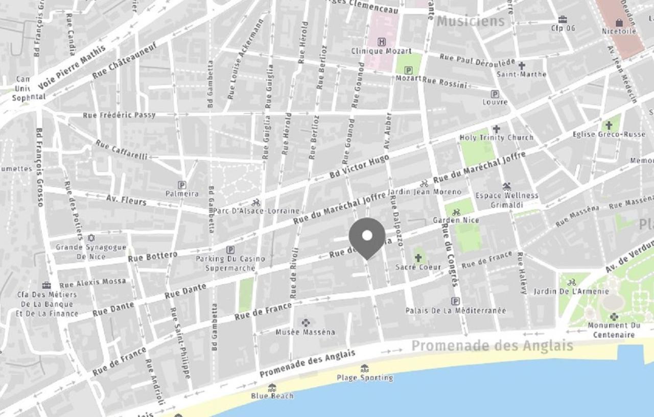 Aparthotel Riviera - 2 Minutes De La Plage - Exceptionnel 2 Chambres Ac - Balcon Meyerbeer 1 니스 외부 사진